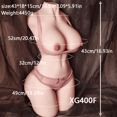 for Male Masturbation, Voluptuous Female Torso, Adult Half-Body Toy, Portable Vaginal Sex Toy, Adult Doll Health Product, Soft Touch, Realistic Texture, High-Quality Doll