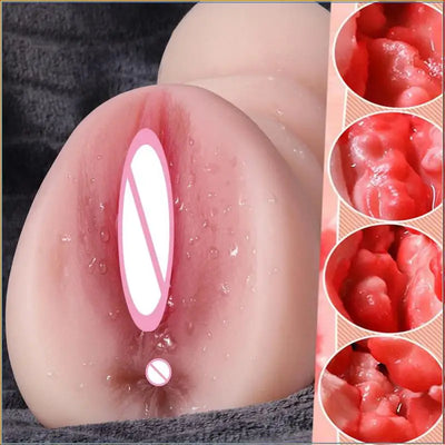 3D Realistic Silicone TPE Artificial Vagina Sex Toy Pocket Cat real Butter Male Oral Sex Toy Adult Masturbation Cup Aircraft 18+