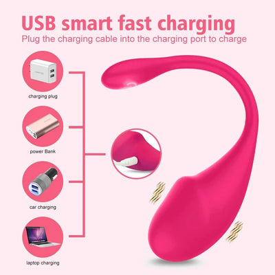 AMOURAURA 10 โหมดการสั่นสะเทือนไร้สาย Love Sex Egg Vibrator ช่องคลอด G Spot Vibrating Stimulator สวมใส่บลูทูธ APP Control