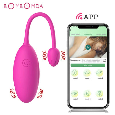เครื่องสั่นสําหรับผู้หญิง APP ไร้สายบลูทูธ G-Spot เครื่องกระตุ้นช่องคลอด Anal Vibrating ไข่นวดสวมใส่ Stimulator เพศของเล่น