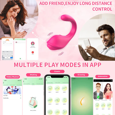 APP ควบคุมบลูทูธ Vibrator สําหรับผู้หญิง Clitoris G Spot Dildo นวด 2 มอเตอร์ Vibrating รักไข่กางเกงของเล่นสําหรับผู้ใหญ่