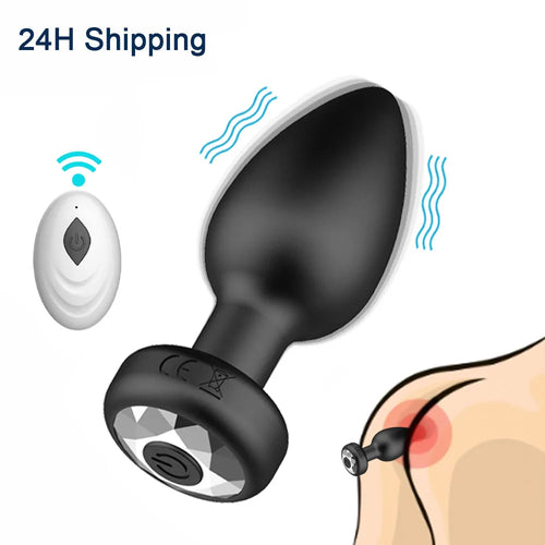 10 โหมด Anal Plug Vibrator เครื่องสั่นหญิงไร้สายต่อมลูกหมาก Butt Plug กันน้ําแบบพกพาเกย์เพศเครื่องมือของเล่นสําหรับชาย