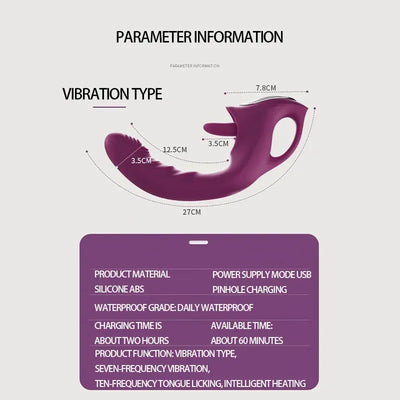 SEX TOYS Vibrator WandสําหรับG Spotช่องคลอดหีกระต่ายเพศVibrator USB Powerกันน้ําDildoนวดDual Headผู้หญิงผู้ใหญ่ทางเพศ