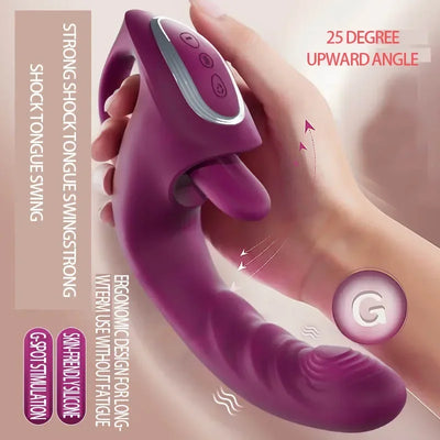 SEX TOYS Vibrator WandสําหรับG Spotช่องคลอดหีกระต่ายเพศVibrator USB Powerกันน้ําDildoนวดDual Headผู้หญิงผู้ใหญ่ทางเพศ