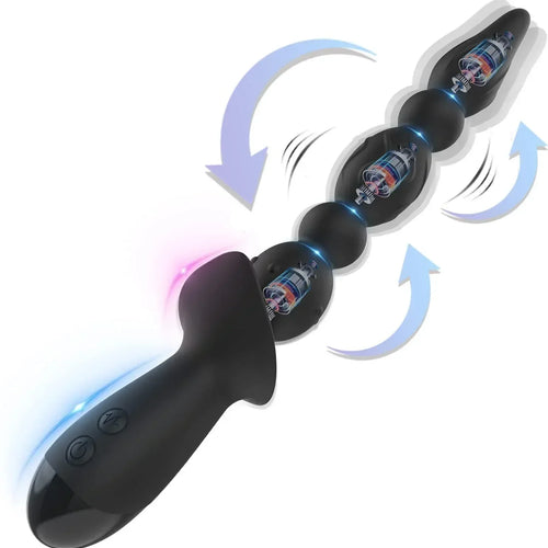 #ลิ้นเทียม #ไข่สั่นแหย่หี ลูกปัดสั่น Butt Plugs Anal Vibrator สําหรับผู้ชายยาวการสําเร็จความใคร่ผู้หญิงช่องคลอดนวด Clitoris Stimulator เพศของเล่นสําหรับคู่