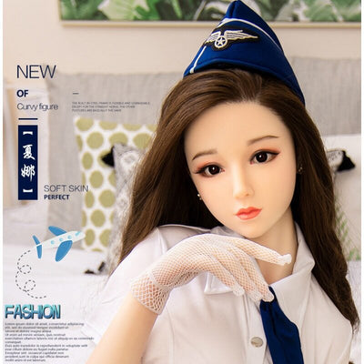 Sex Doll Entity stewardess uniform ตุ๊กตาซิลิโคนไม่พองจำลองชายอัจฉริยะ obedient robot