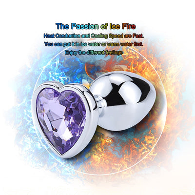 Anal Toys Heart-shaped Metal for Women Adult Sex Products Men Butt Plug Stainles Steel Anal Plugs Sex Vibrators Anal Dildo Toys
