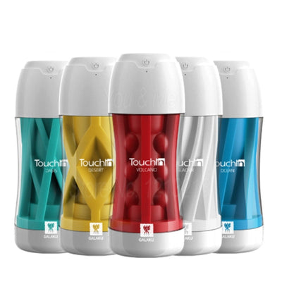 Galaku Touch In Masturbator Blowjob Simulation Sucking Cup Soft Realistic Vagina Male Masturbator Erotic Adult Sex Toys for Men