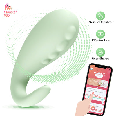 High Quanlity Bluetooth Dildo Wireless APP Remote Control Vibrator Wear Vibrating Panties Sex Toy for Women Free Shipping