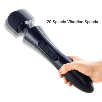 Huge Magic Wand Vibrators for Women, USB Charge Big AV Stick Female G Spot Massager Clitoris Stimulator Adult Sex Toys for Woman