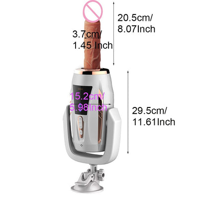LETEN Automatic Thrusting Dildo Sex Machine for Women Auto Love Pumping Gun Machine Masturbator Telescopic Retractable Dildo
