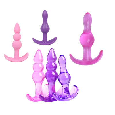 Mini Silicone Anal Plug Beads Jelly Toys Skin Feeling Dildo Adult Sex Toys for Men Butt Plug Sex Products Sex Toys for Women