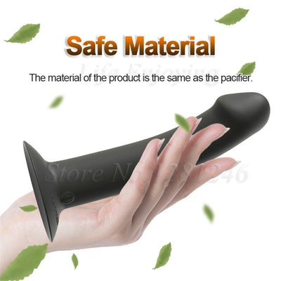 New Unisex Vibrating Anal Butt Plug Prostate Massager Vaginal Stimulator Lesbian Strapon Dildo Vibrator Sex Toys for Man Woman