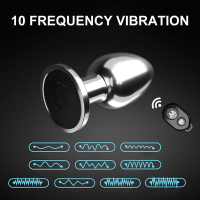 Remote Control Metal Anal Plug Vibrators Adult Vagina Dilator Women Sex Toys Butt Plug SM Outdoor Play Anus Expansion Beads