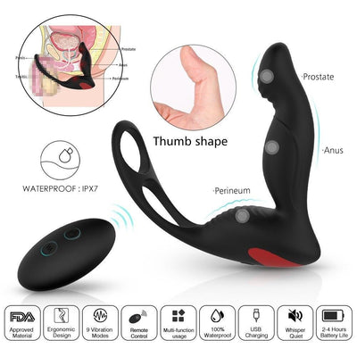 Sexo Anal Brinquedos Para Homens Gay Butt Plug Prostata Massageador Vibrat¨®rio Para O Sexo Adulto De Controle Remoto Sem Fio Brinquedos Para Casal