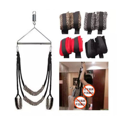 Sexy BDSM Bondage Door Slam Sex Swing Adult SM Love Game Fetish Bondage Leg Open Door Swing Sex Erotic Toys for Couples