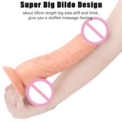 Silicone Ultra Thick Big Dildos for Women Lesbian Huge Dick Stiff Realistic Penis Sex Toy Erotic Female Masturbator Machine Shop