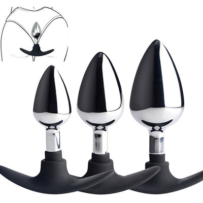 VETIRY Stainless Steel Butt Plug Anal Massager Spiral Beads Stimulation Thread Anal Plug Anus Sex Toy for Women Men SM Products